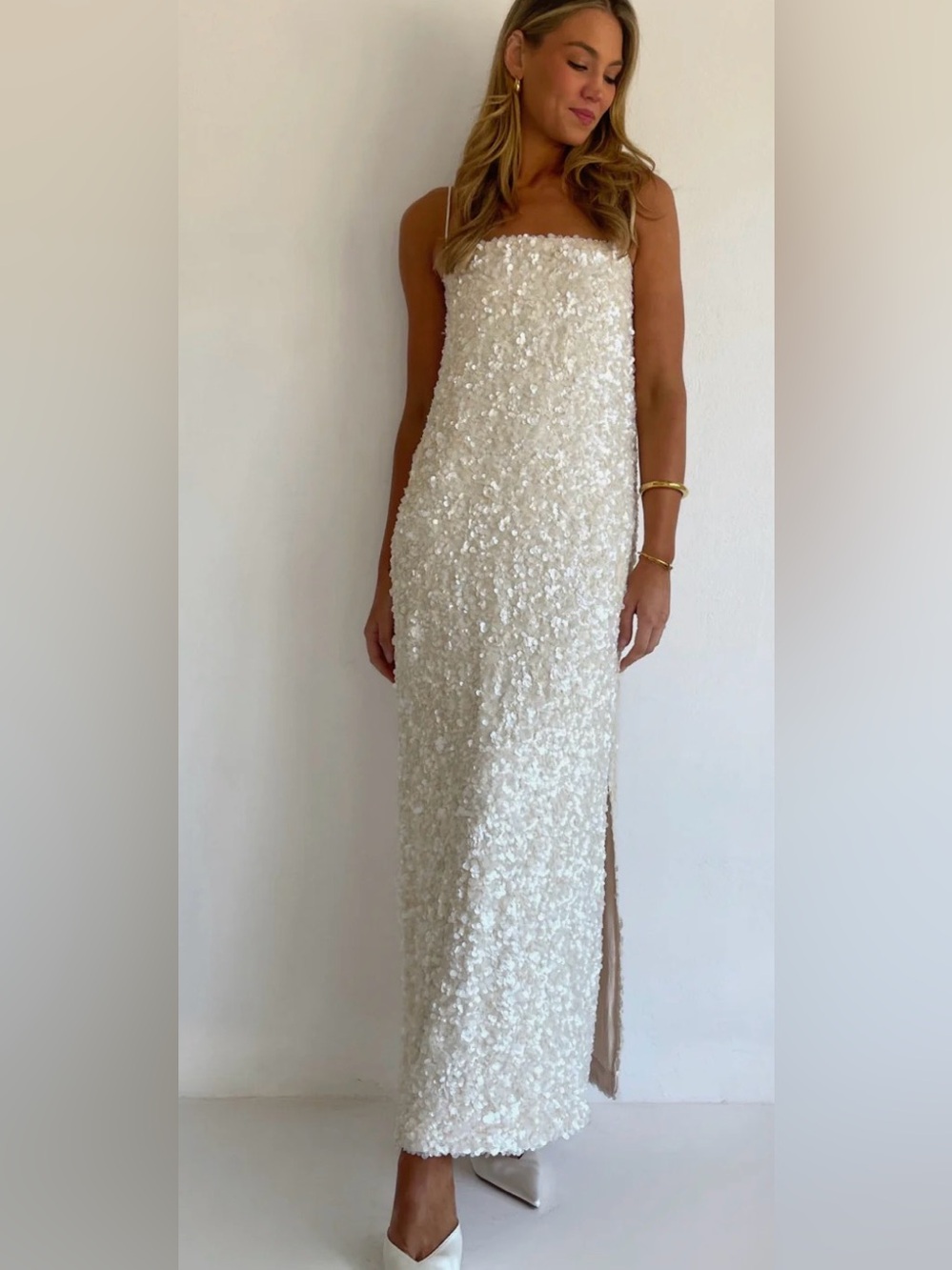 NWT!! Arley Marsha Maxi Dress in Cream (UK size 10)